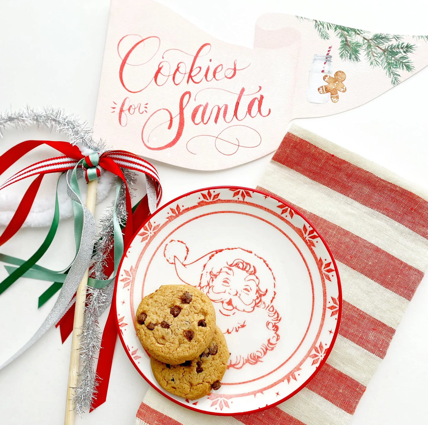 Cookies for Santa Party Pennant Cami Monet
