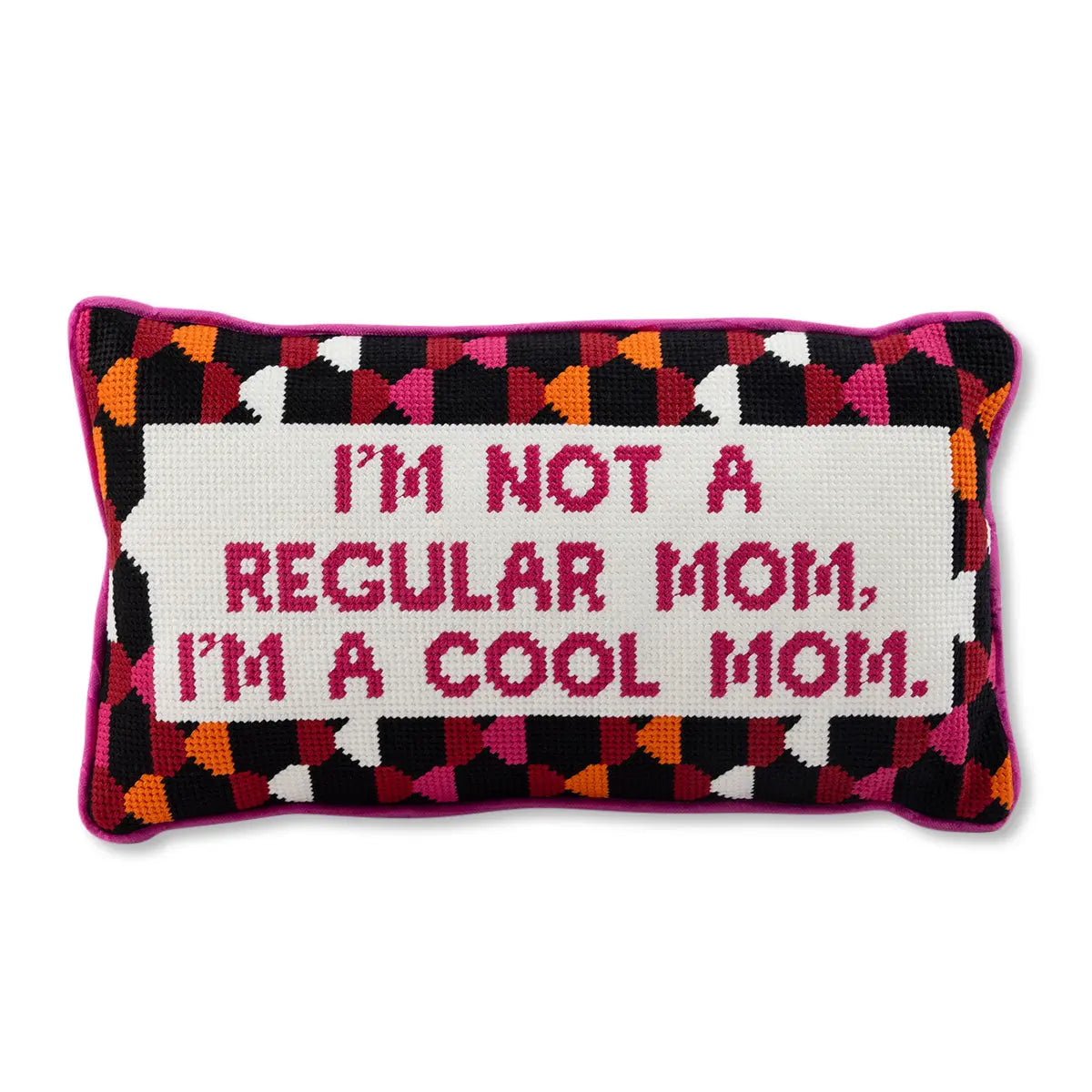 Cool Mom Needlepoint Pillow Furbish Studio