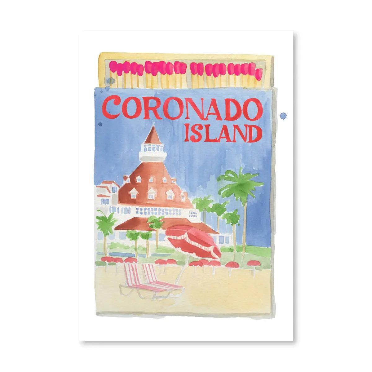 Coronado Island Matchbook Furbish Studio