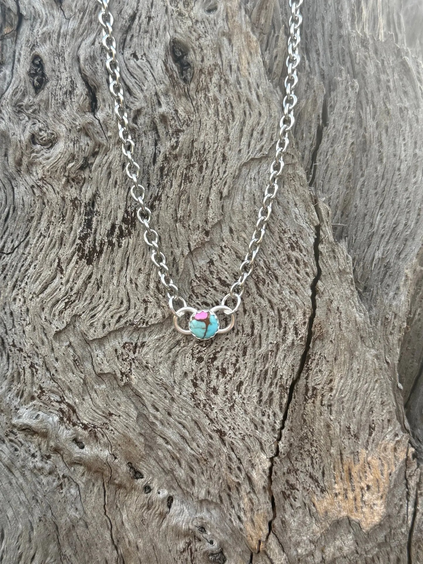 Cotton Candy Stone Pendant Necklace Wild Junkie