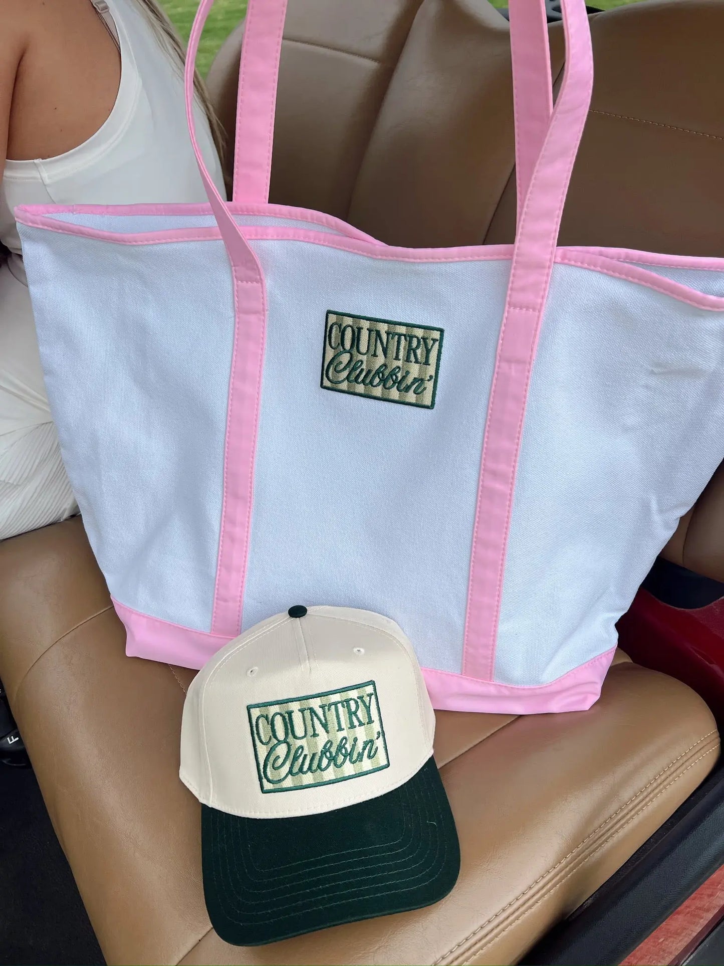 Country Clubbin' - Green Vintage Trucker Hat KenzKustomz