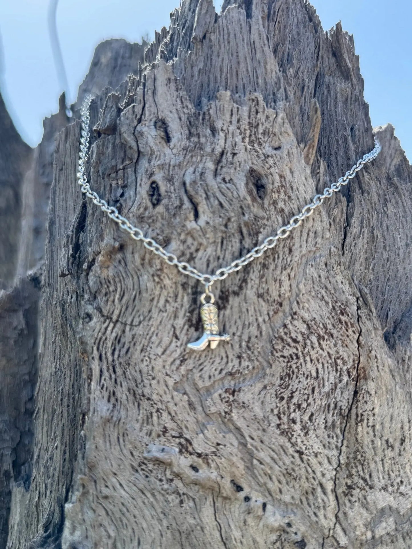 Cowboy Boot Pendant Necklace Wild Junkie