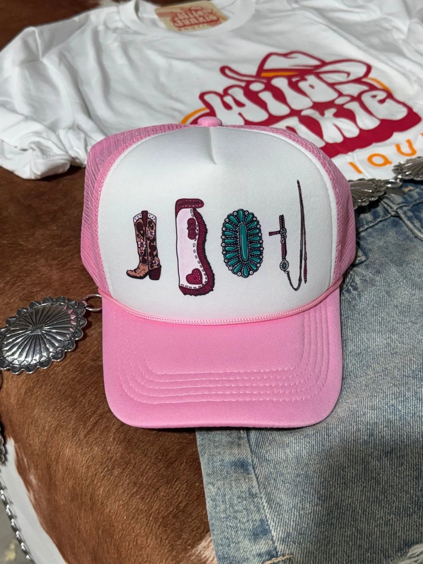 Cowgirl Things Trucker Hat Wild Junkie