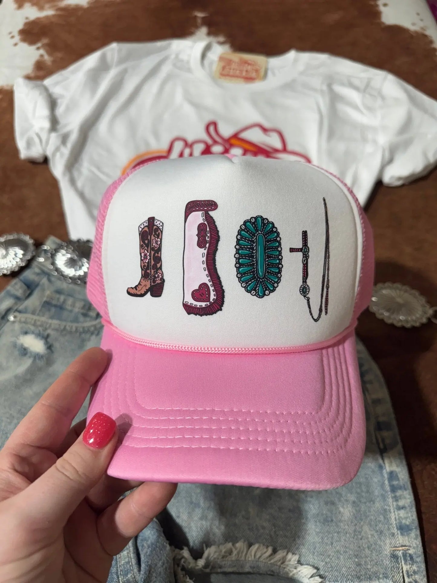 Cowgirl Things Trucker Hat Wild Junkie