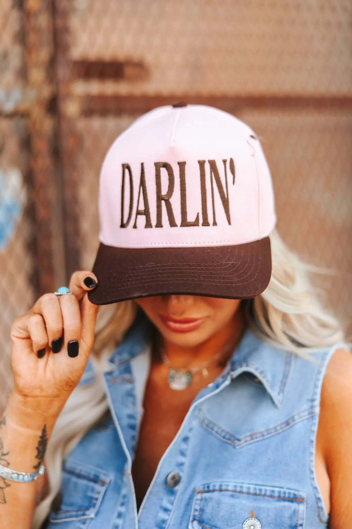 Darlin' Embroidered Trucker Hat Wild Junkie