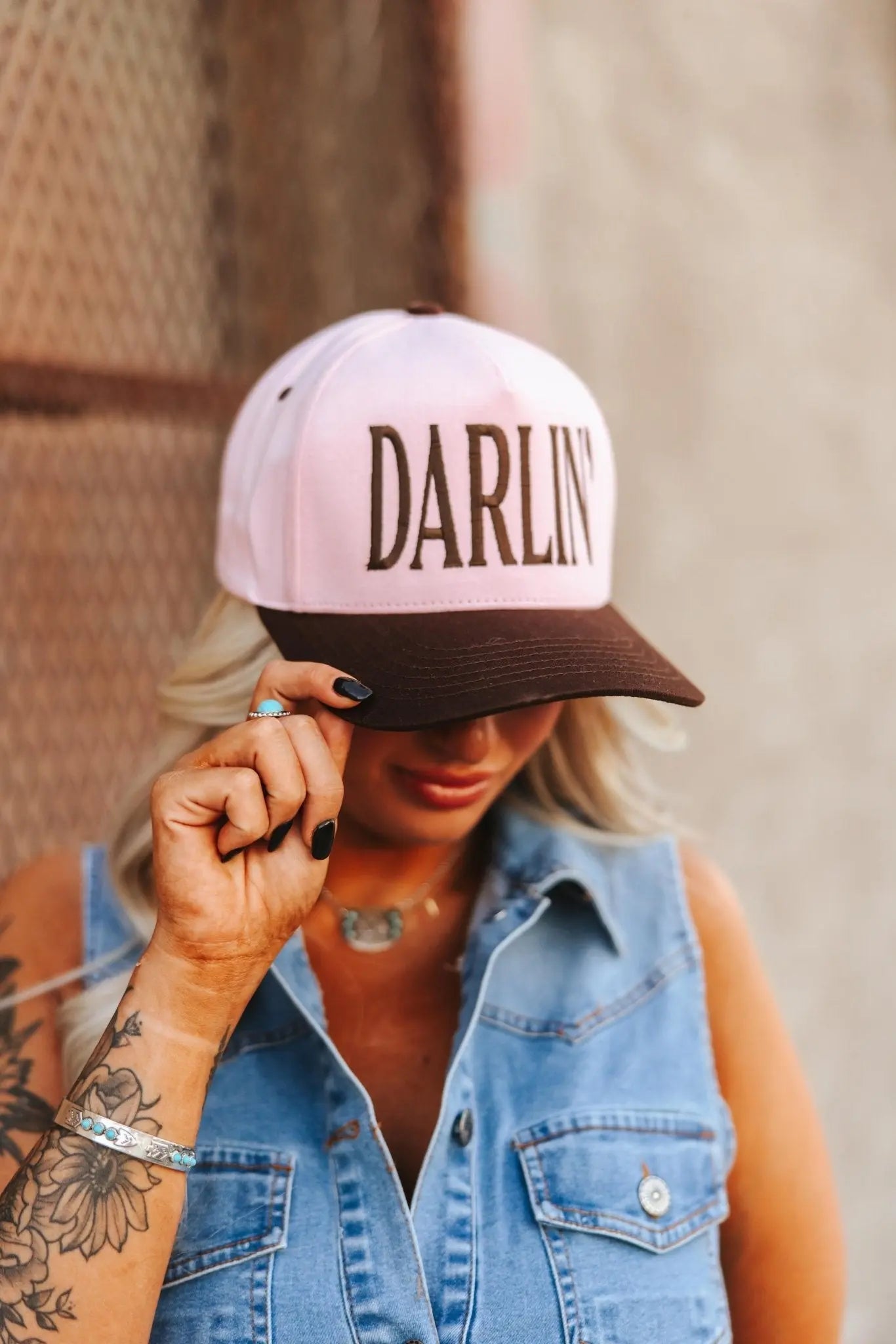 Darlin' Embroidered Trucker Hat Wild Junkie