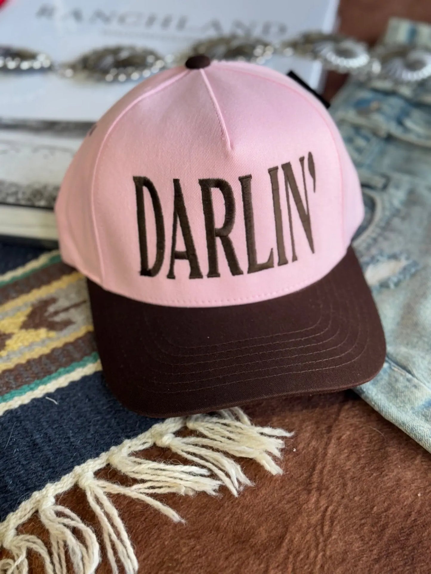 Darlin' Embroidered Trucker Hat Wild Junkie