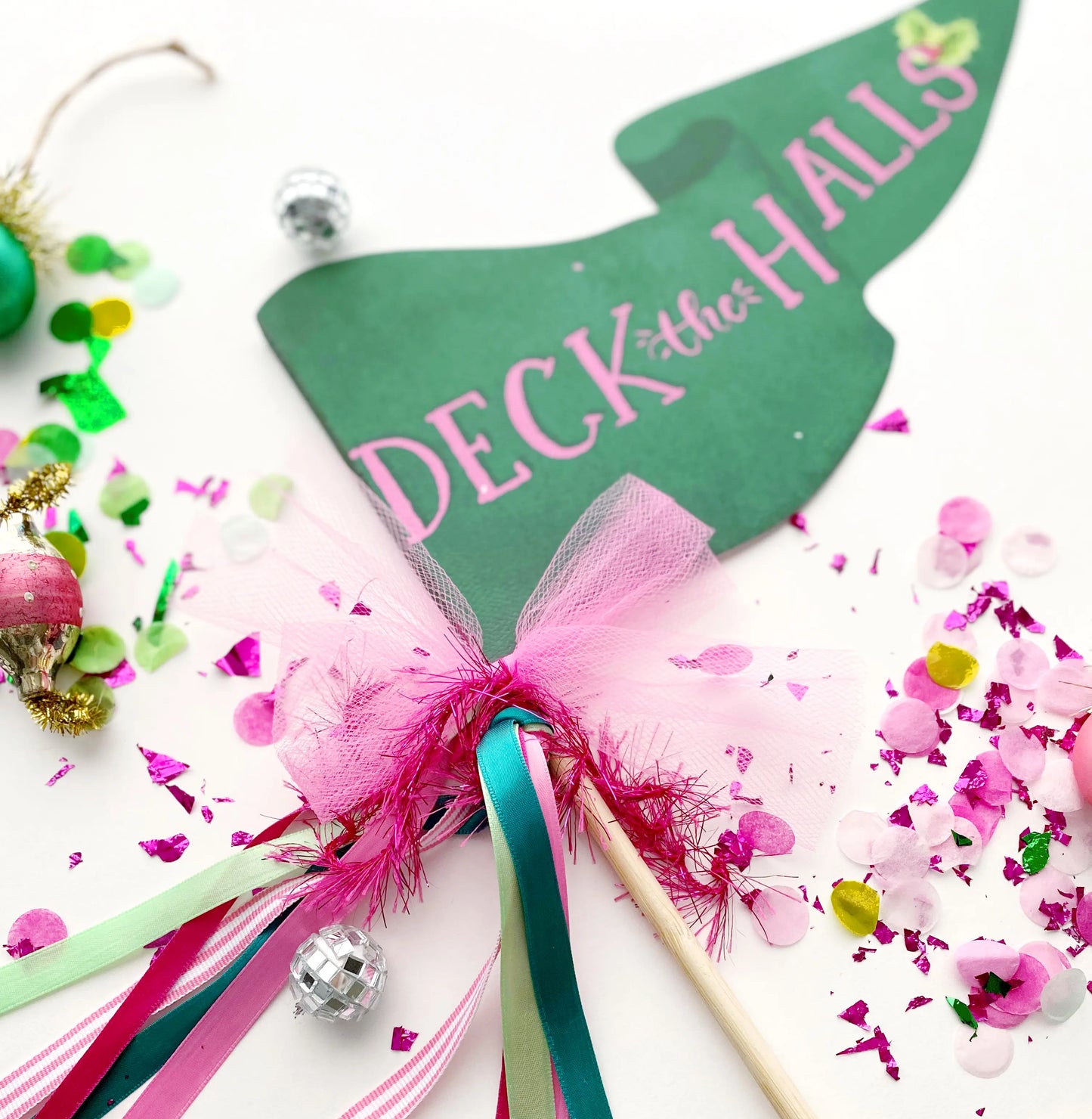 Deck the Halls Party Pennant Cami Monet