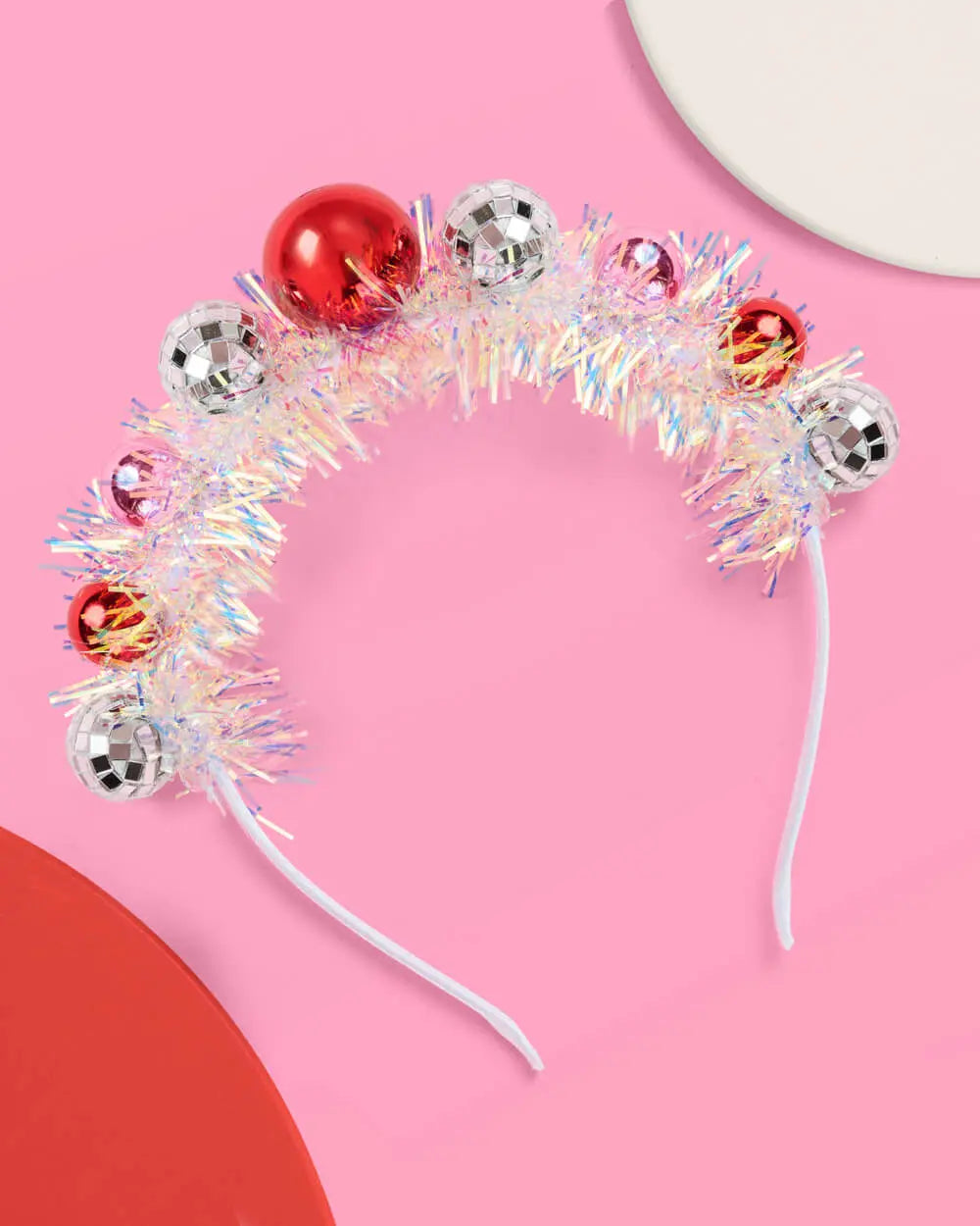 Disco Christmas Headband - ornaments + fringe headband xo, Fetti