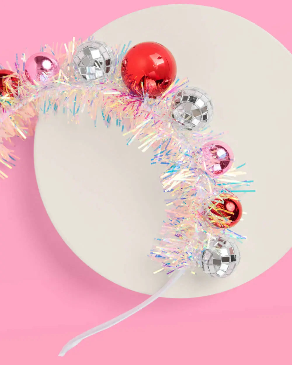 Disco Christmas Headband - ornaments + fringe headband xo, Fetti