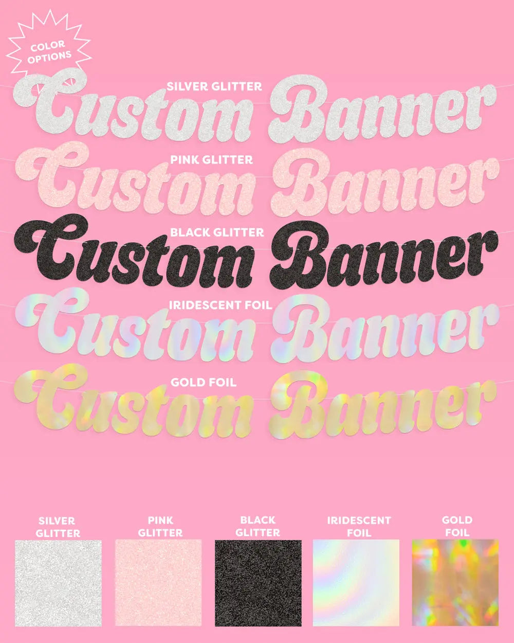 Disco Custom Banner - customizable banner xo, Fetti