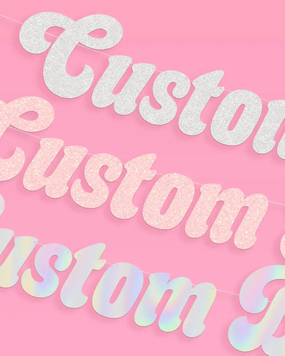Disco Custom Banner - customizable banner xo, Fetti