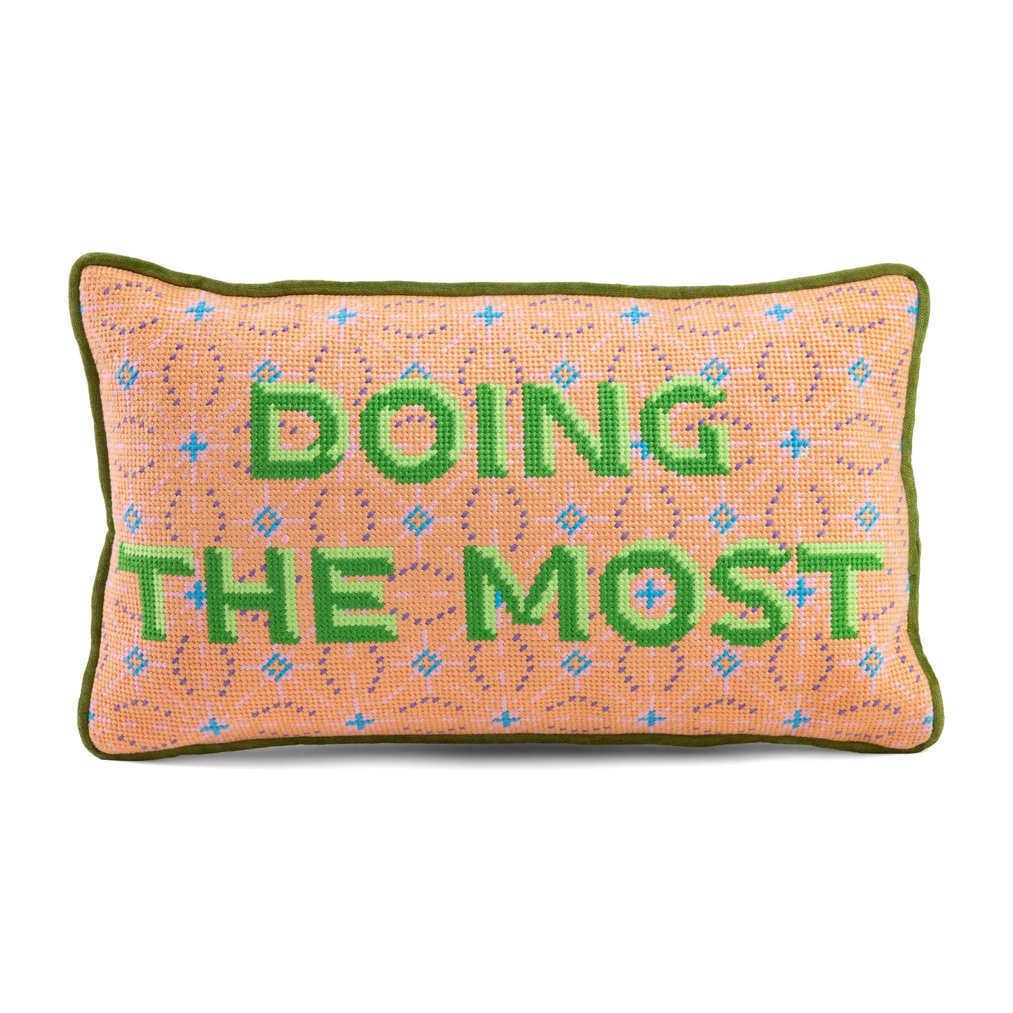 Doing the Most Needlepoint Pillow Furbish Studio