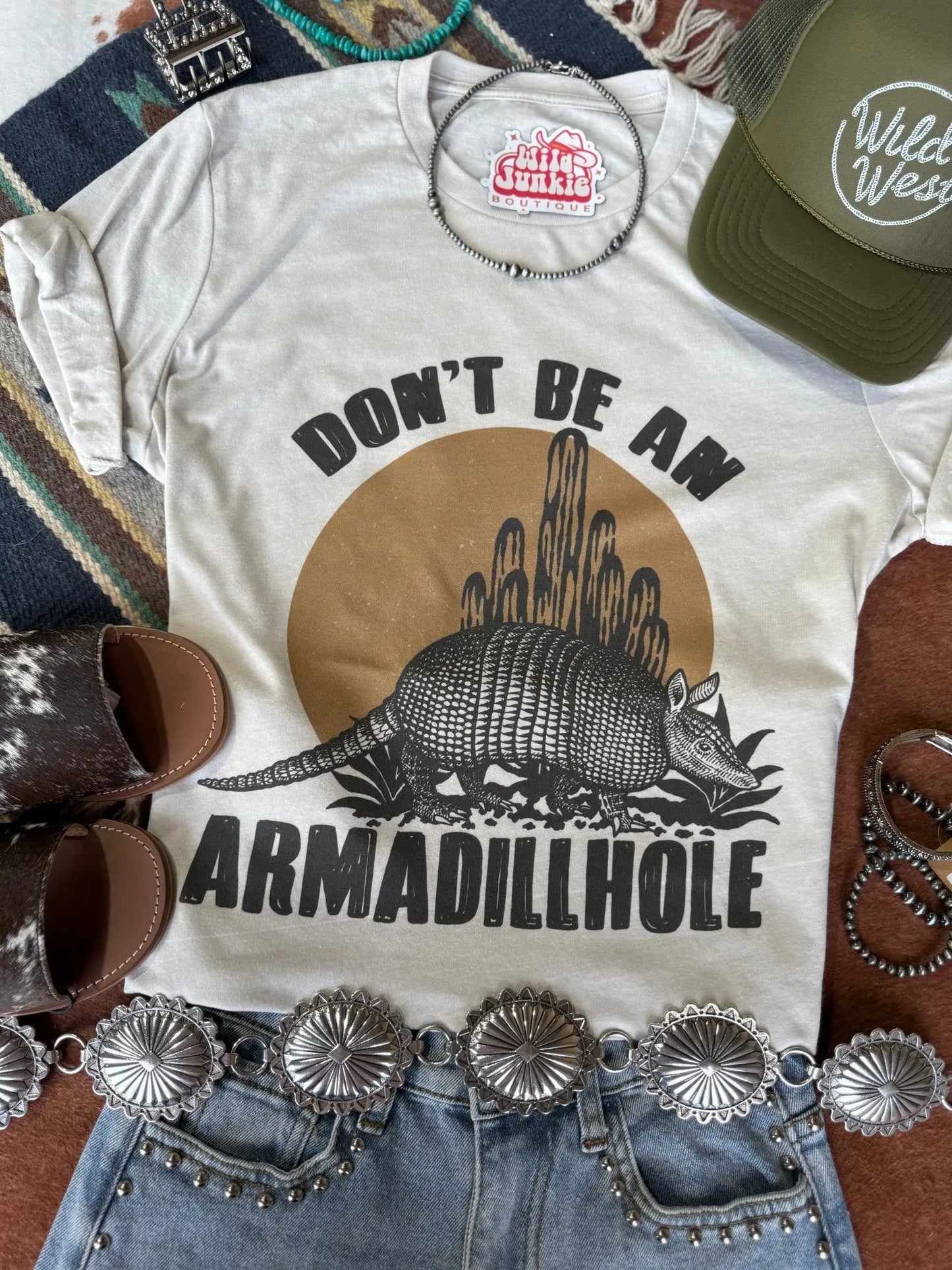 Don't Be An Armadillhole Graphic Tee Wild Junkie