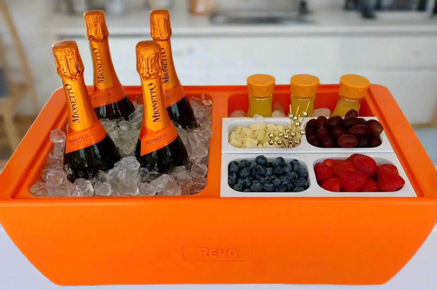 Dubler Party Cooler™ | Orange Burst REVO COOLERS, LLC