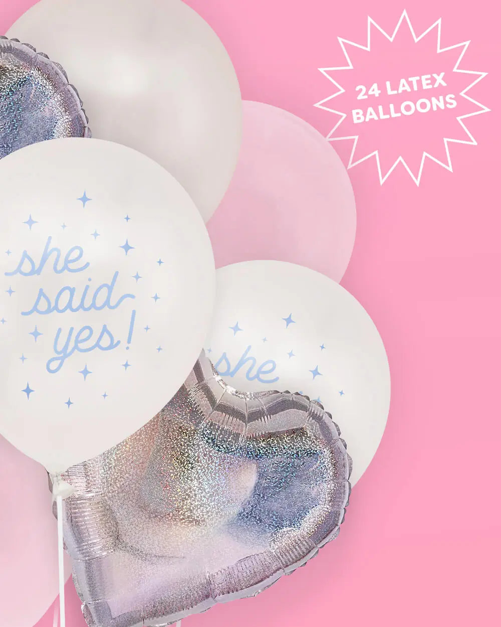 Engaged Era Balloons - set of 20 balloons xo, Fetti