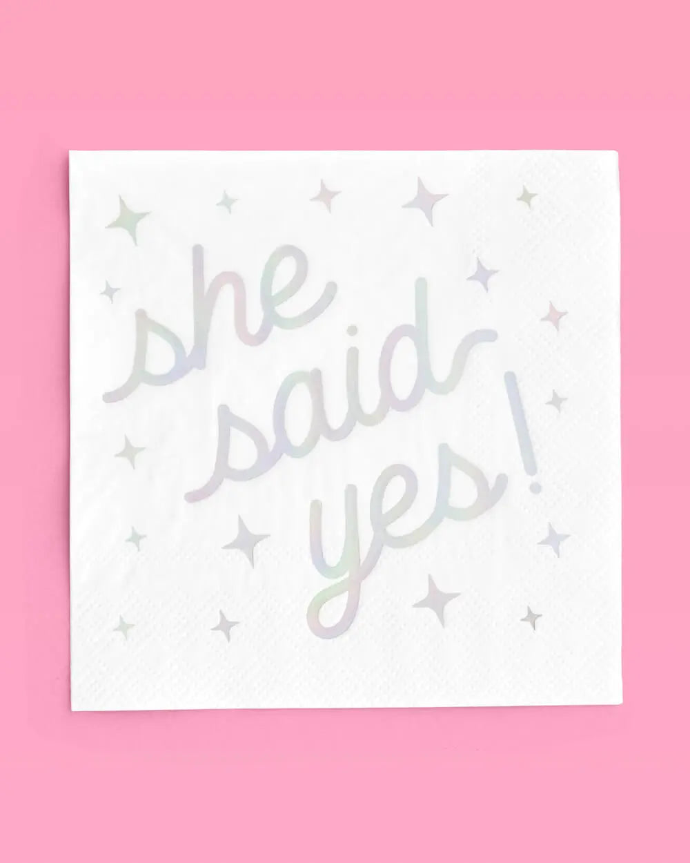 Engaged Era Napkins - 25 foil napkins xo, Fetti