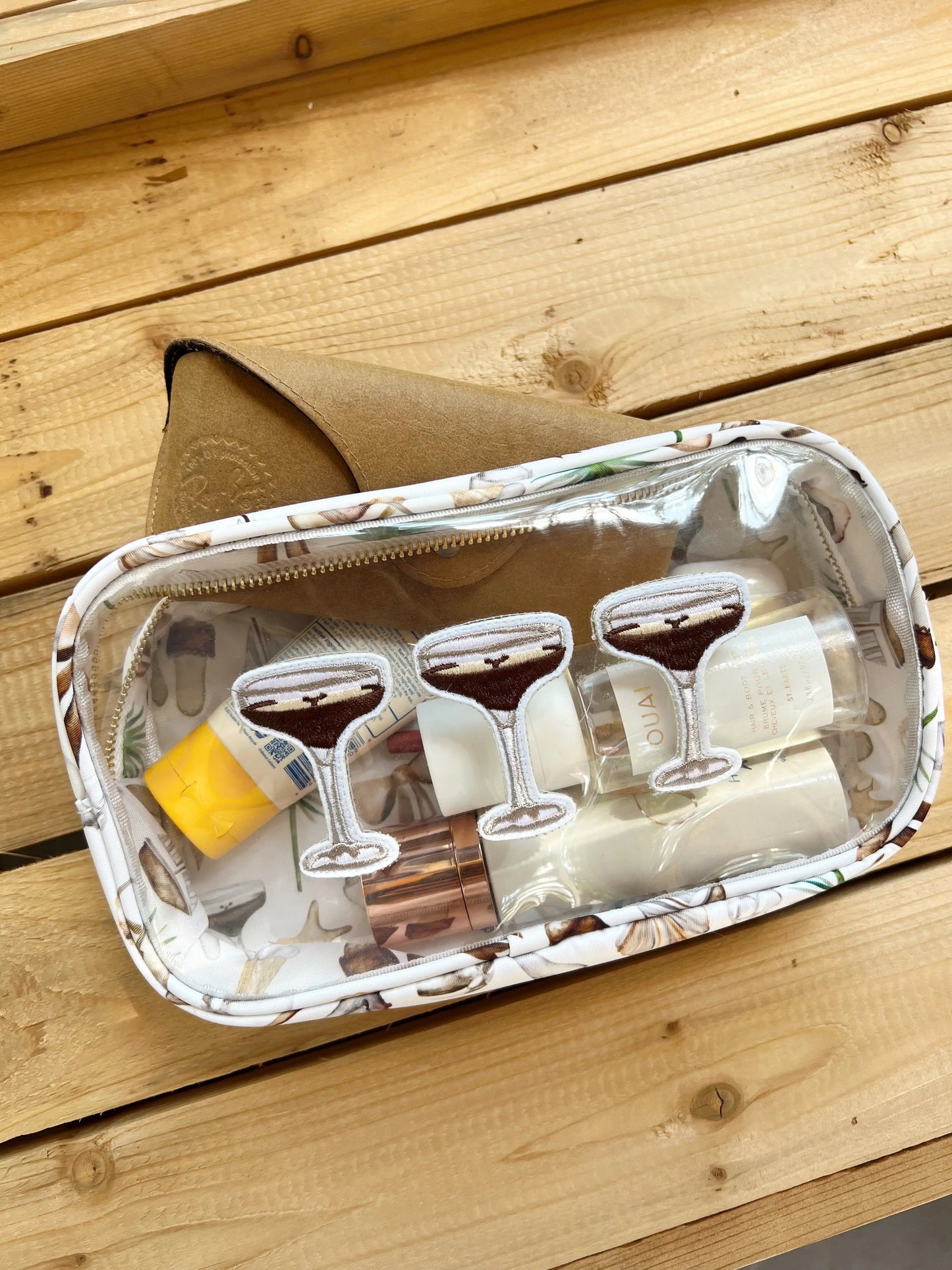Espresso Martinis - Neutral Coastal Cocktail Clear Large Bag KenzKustomz
