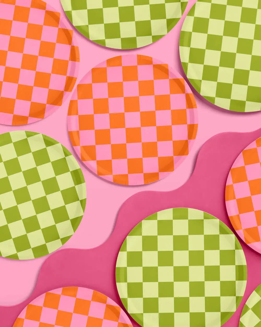 Fiesta Plates - 24 paper plates xo, Fetti