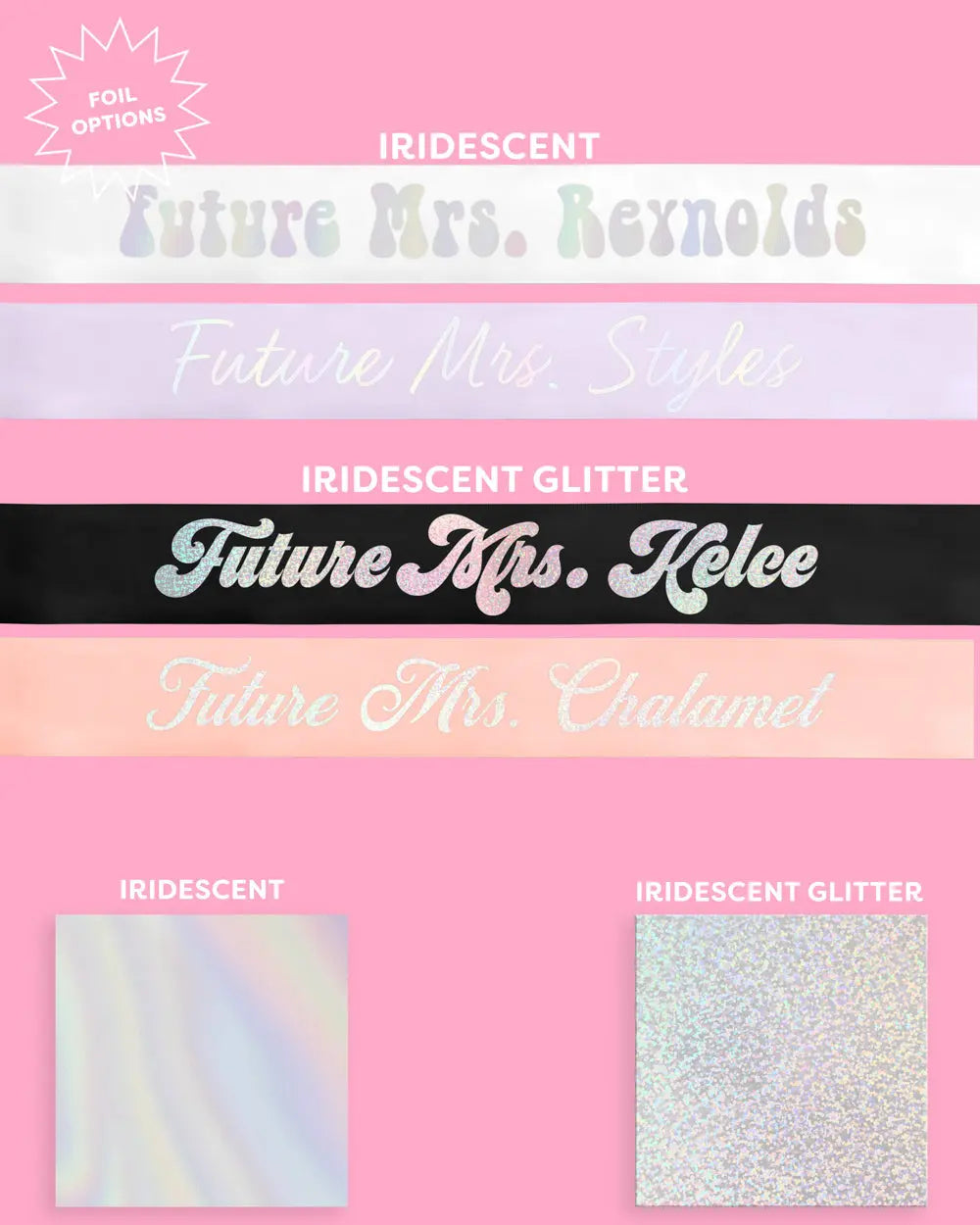 Future Mrs Sash - customizable sash xo, Fetti