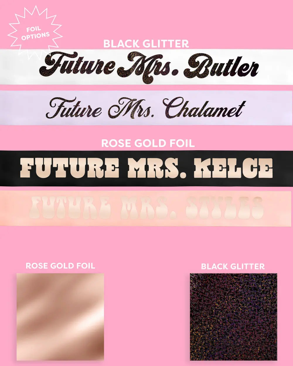 Future Mrs Sash - customizable sash xo, Fetti