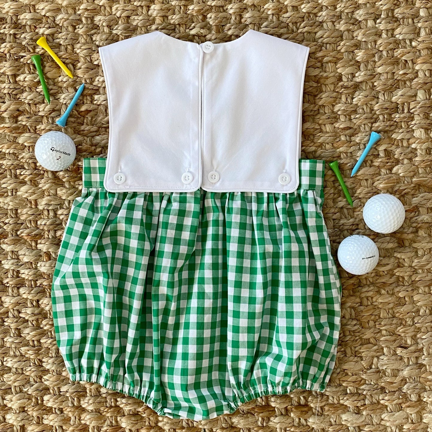 Hole-In-One First Birthday Boys Reversible Golf Bubble - Latchkey