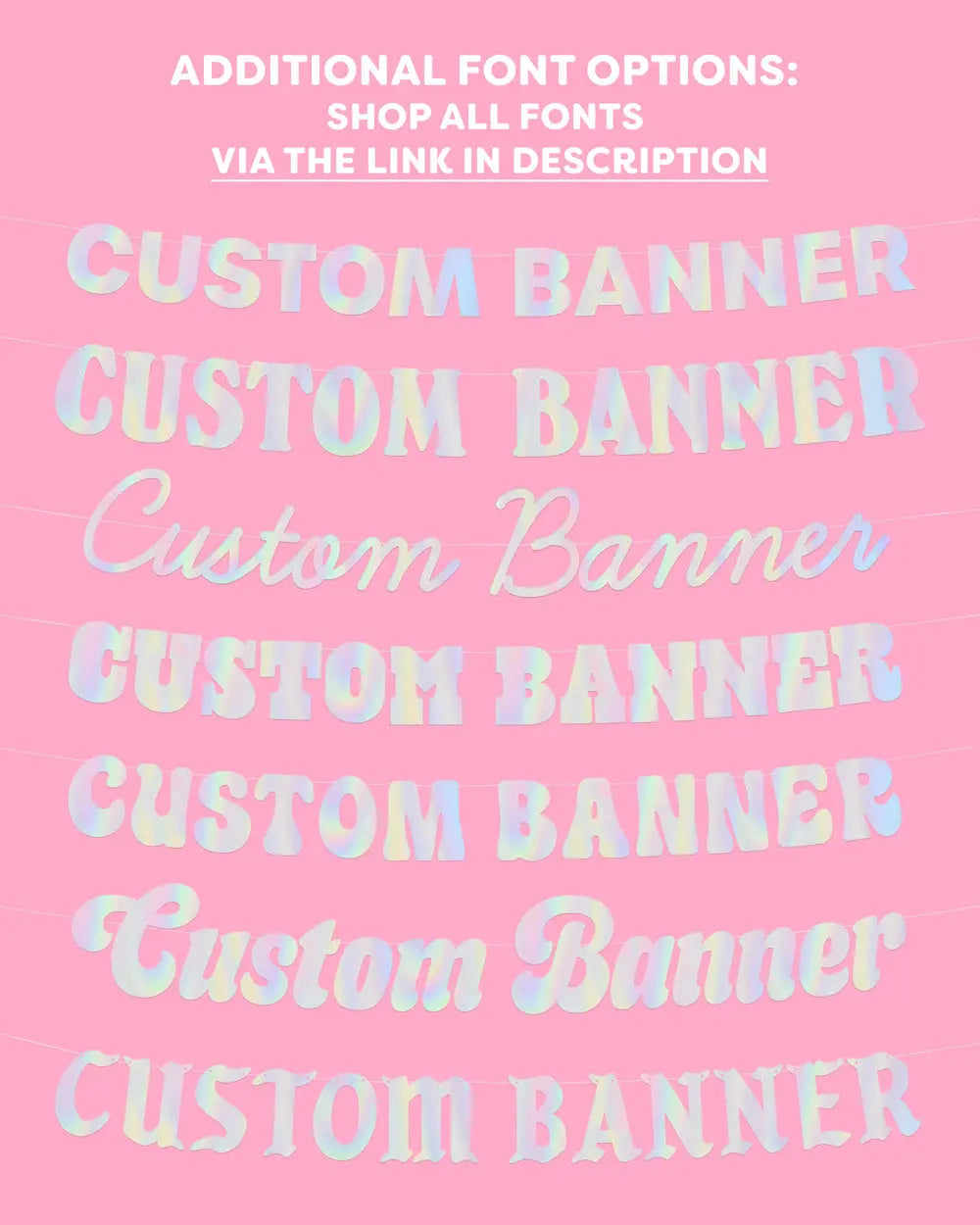 Gatsby Custom Banner - customizable banner xo, Fetti