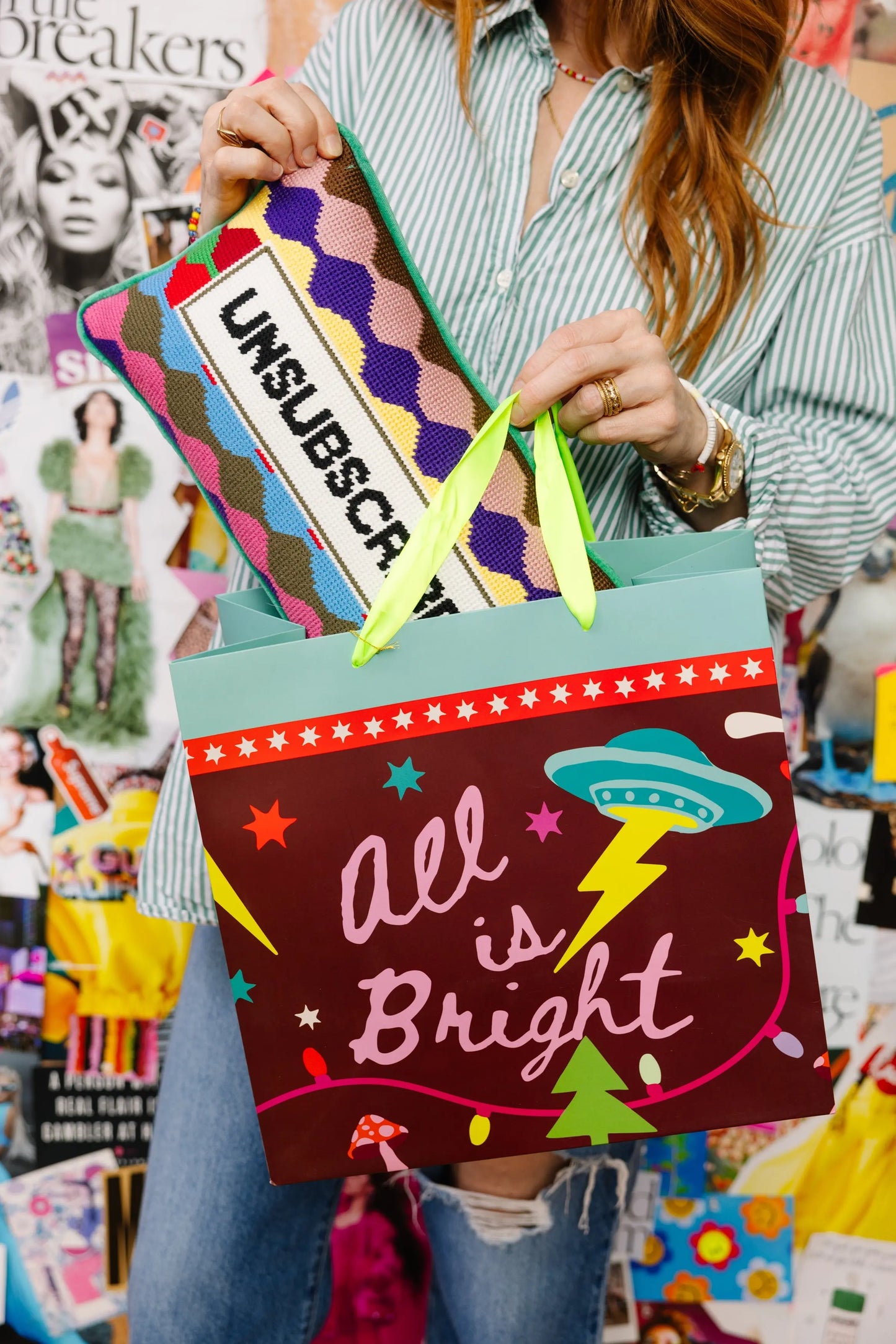 Gift Bag - All Is Bright Furbish Studio