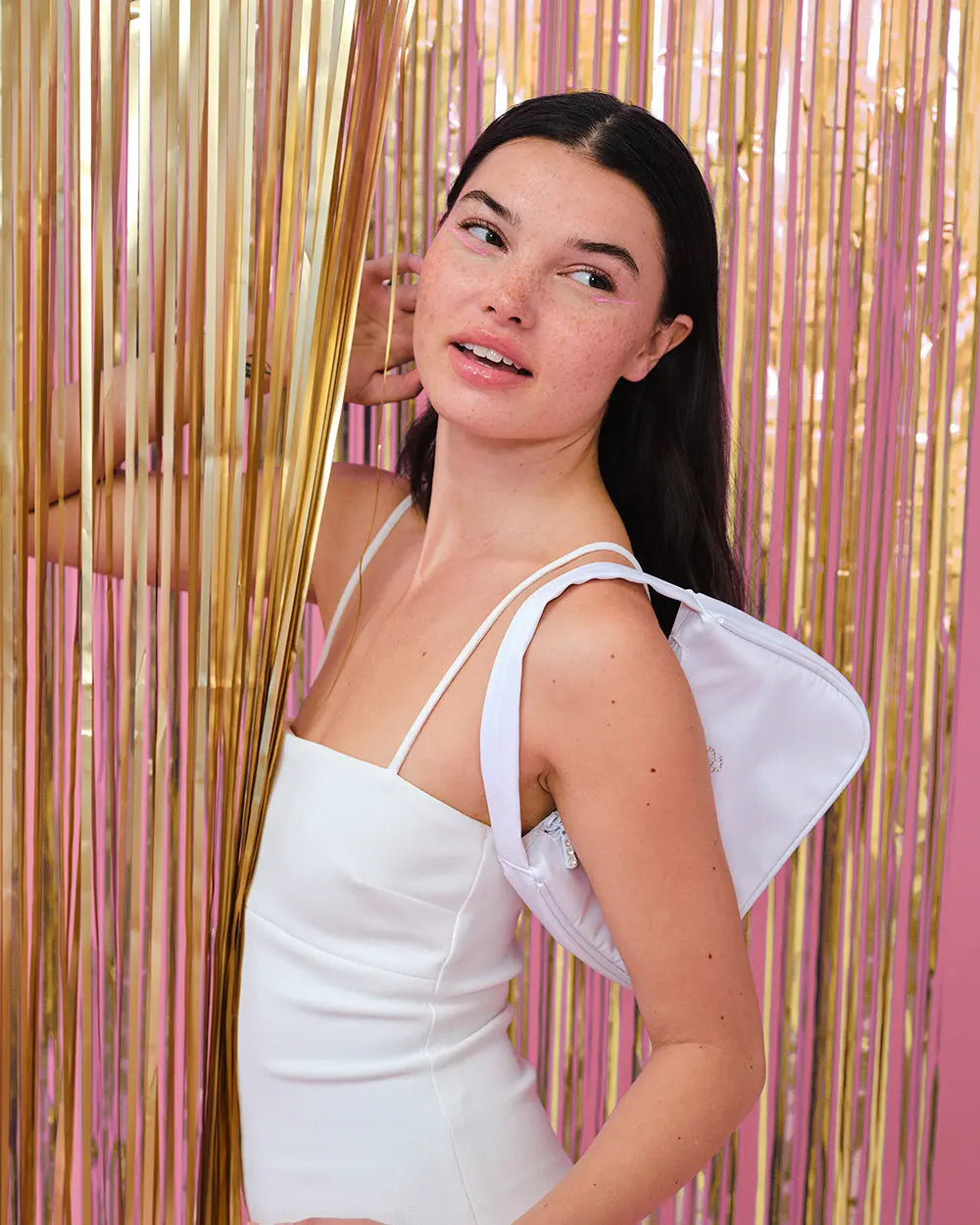 Golden Curtain - gold foil curtain xo, Fetti