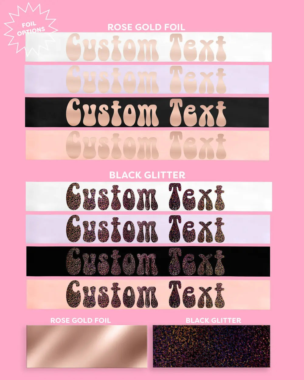Groovy Custom Sash - customizable sash xo, Fetti