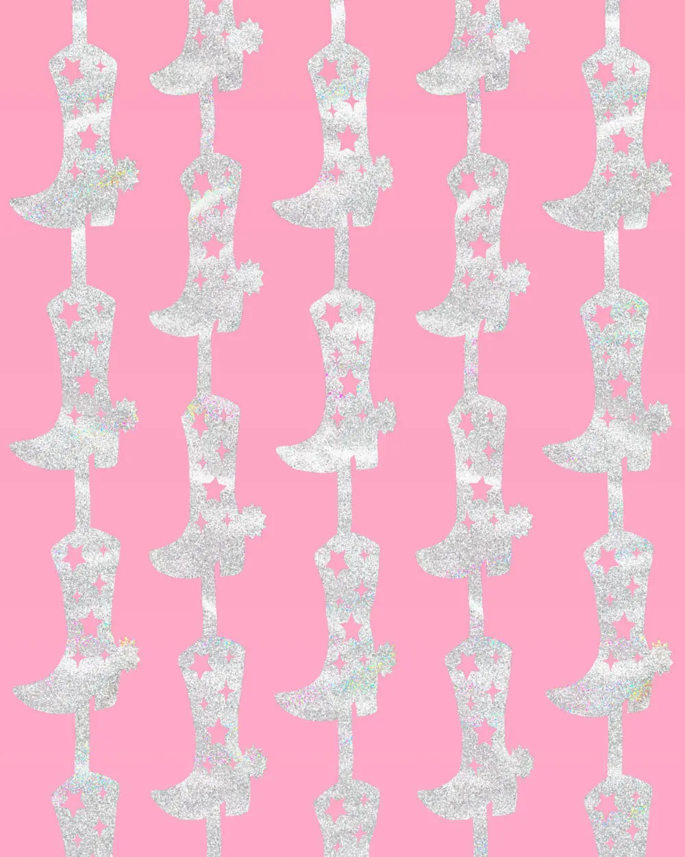 Hoedown Curtain - iridescent foil curtain xo, Fetti