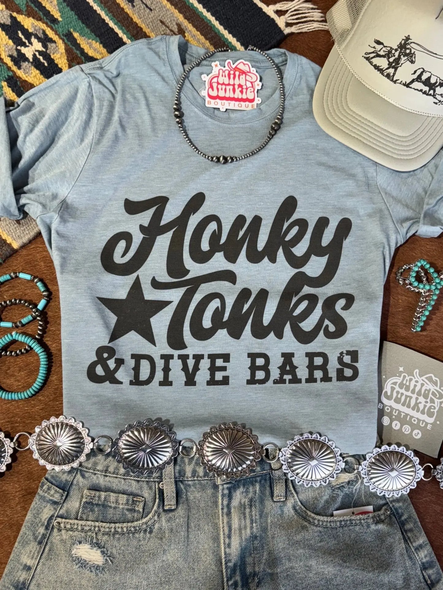 Honky Tonks & Dive Bars Graphic Tee Wild Junkie