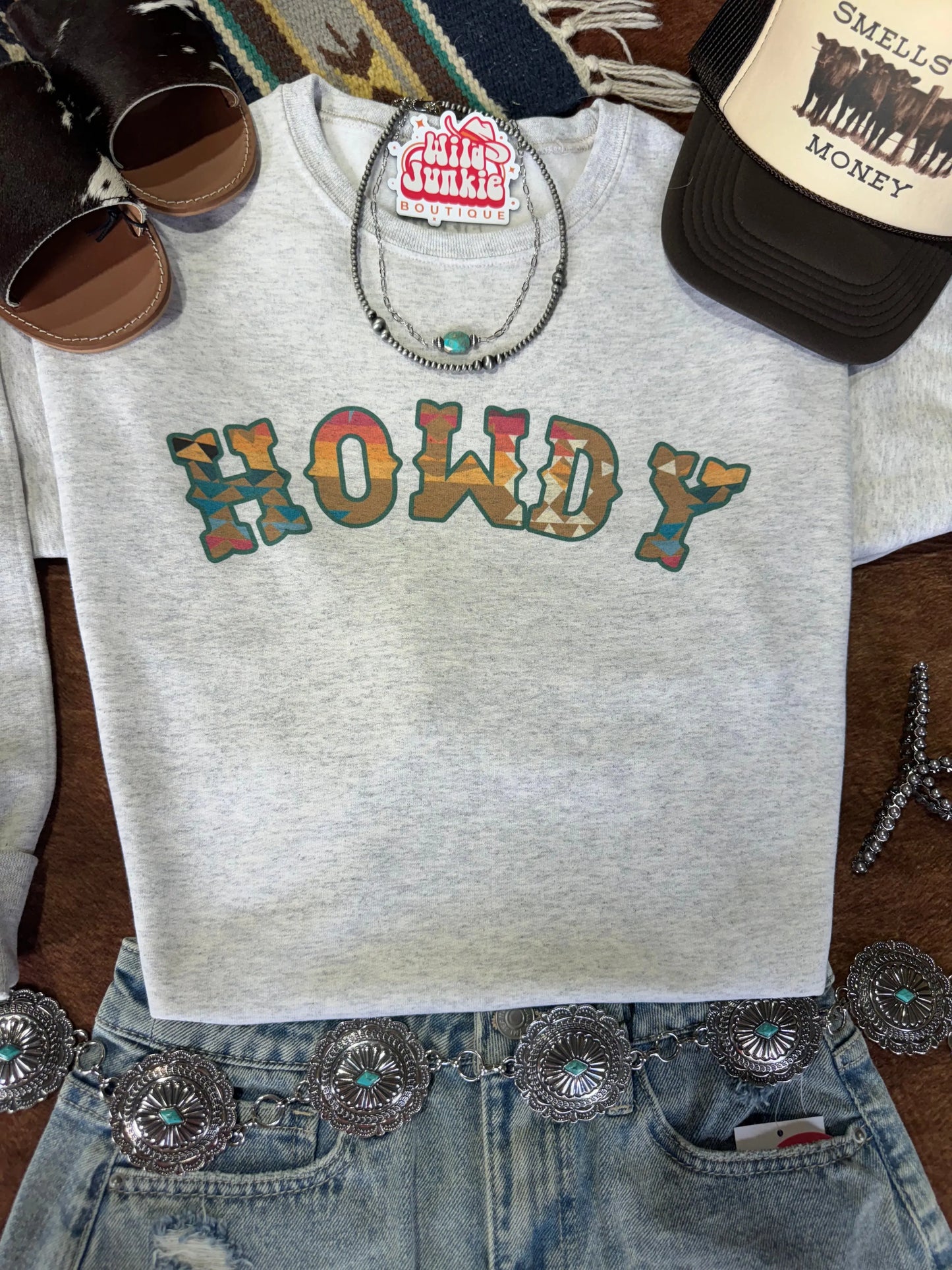 Howdy Graphic Sweatshirt Wild Junkie
