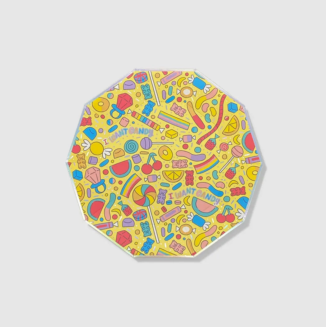 I Want Candy Large Plates (10 per pack) Coterie