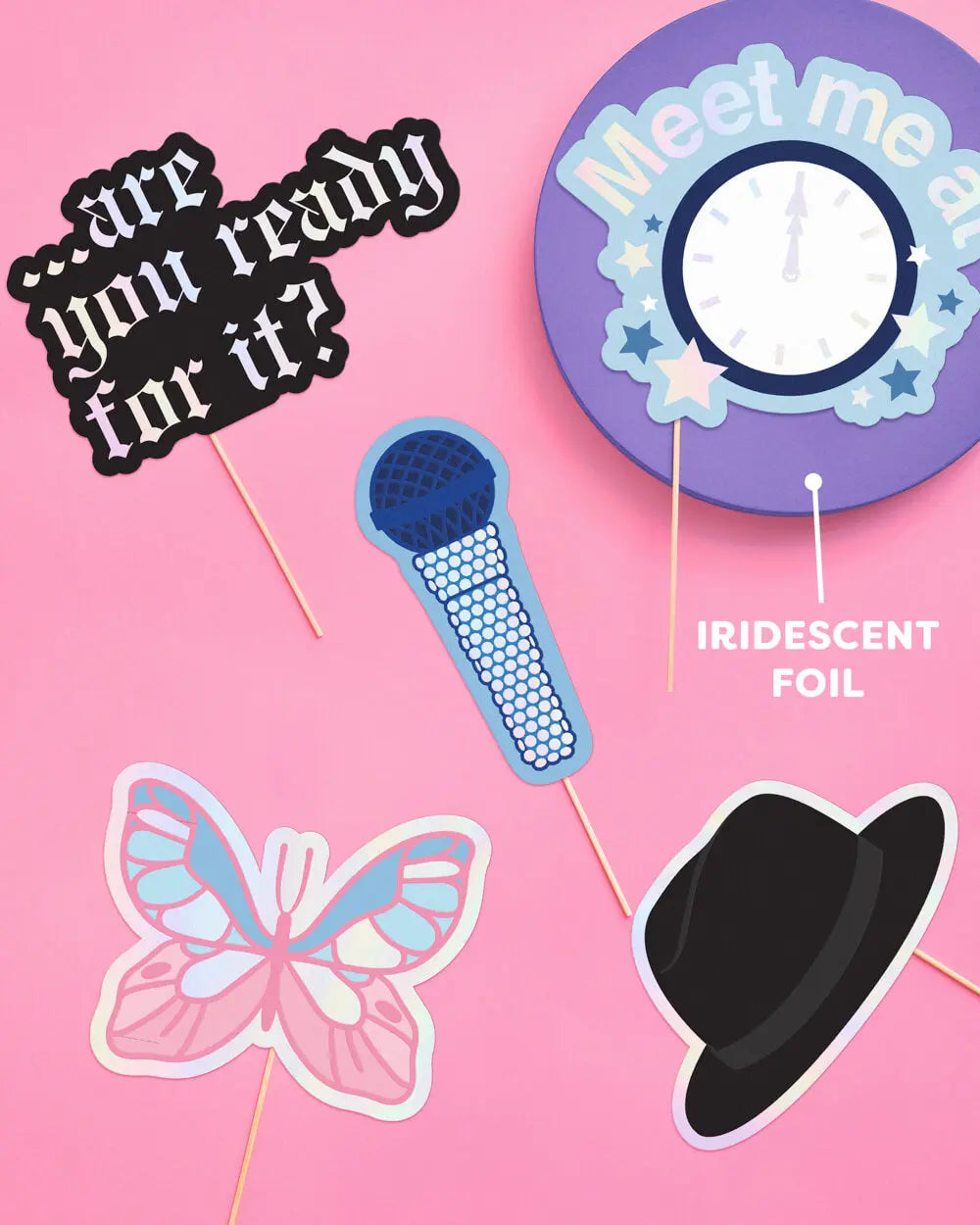 I'm the Problem Props - 26 pc. photo booth set xo, Fetti