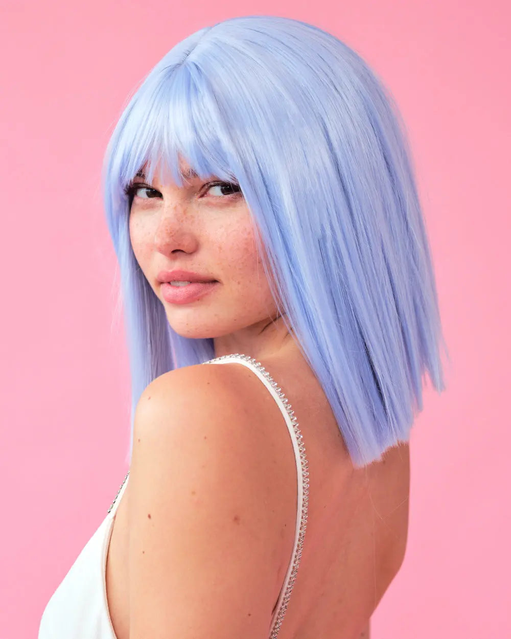 Icy Blue Wig - pastel blue wig xo, Fetti