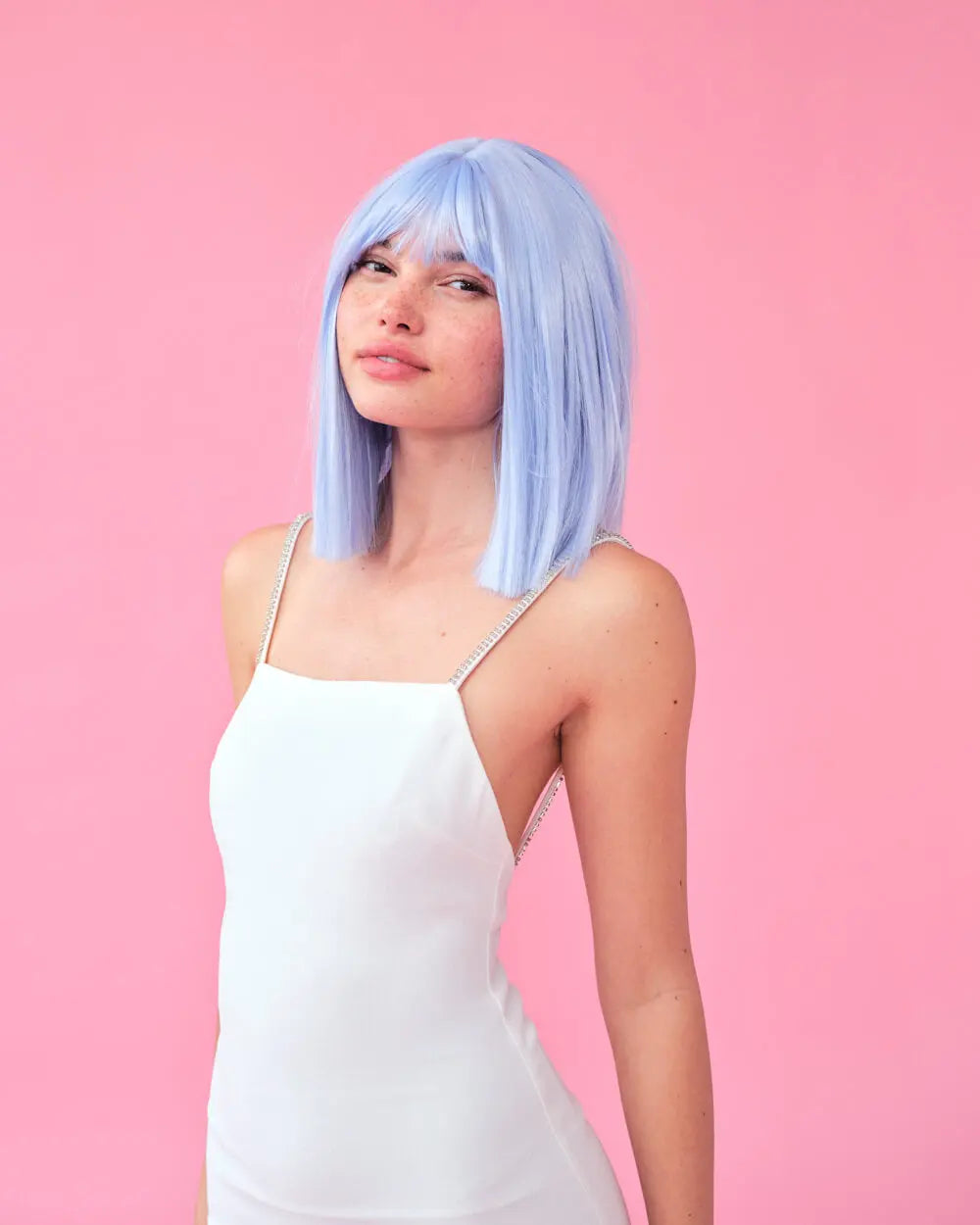 Icy Blue Wig - pastel blue wig xo, Fetti