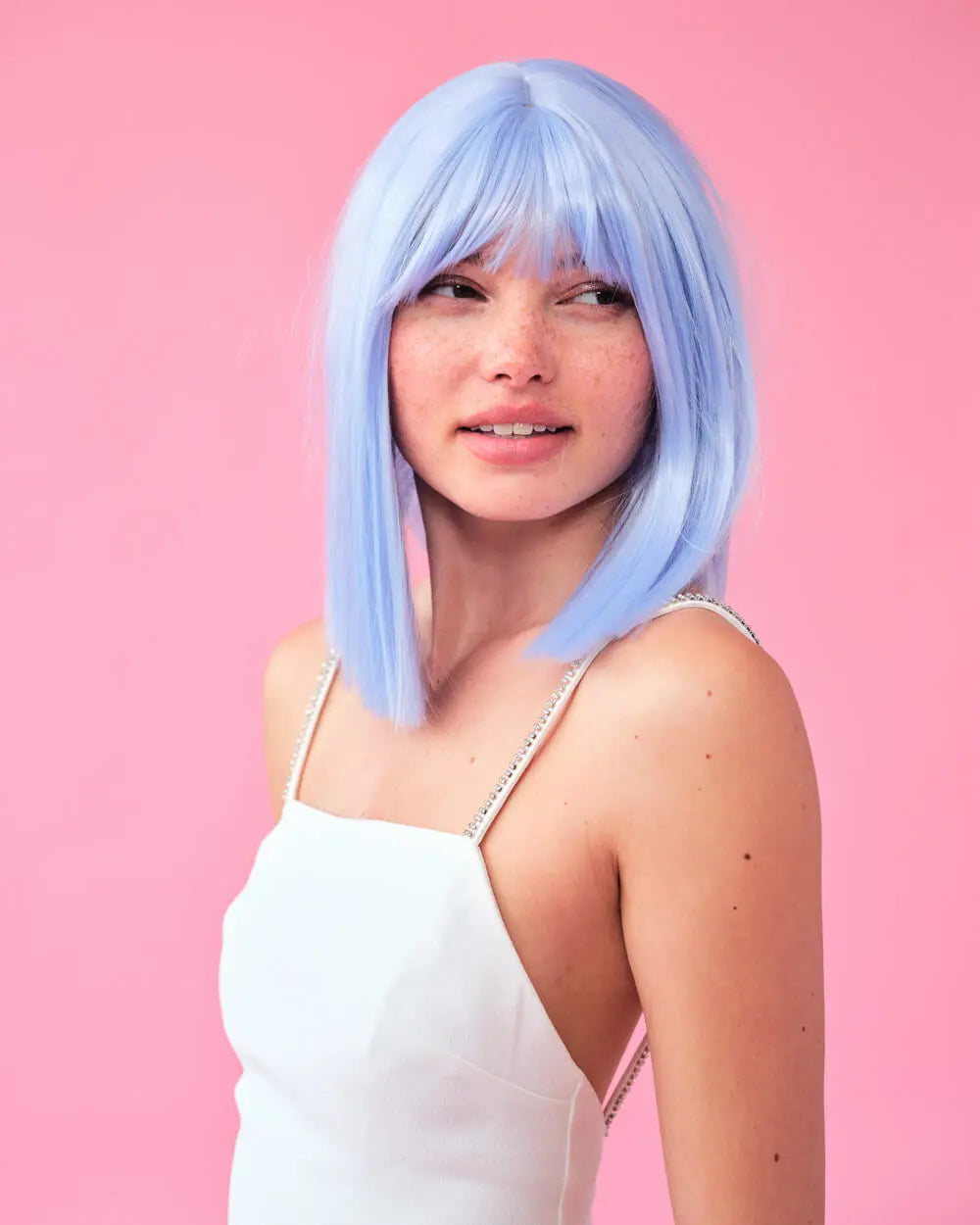 Icy Blue Wig - pastel blue wig xo, Fetti