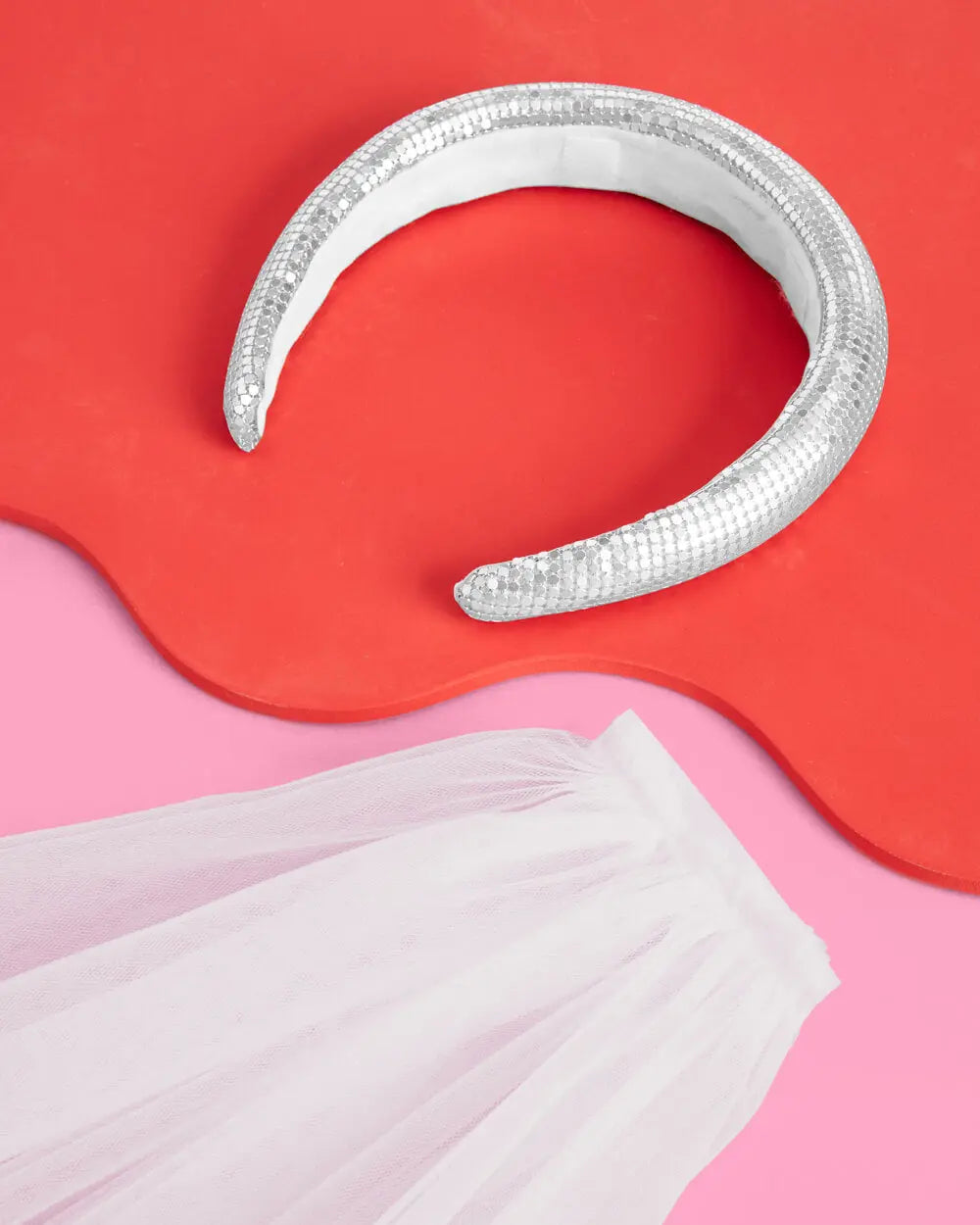 Last Disco Veil - headband w/ removable veil xo, Fetti