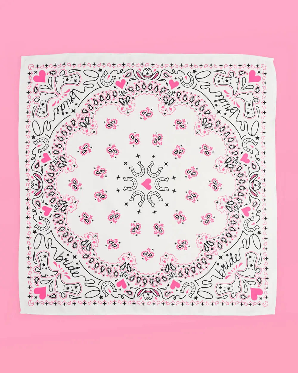 Last Rodeo Bandana - bride rodeo bandana xo, Fetti
