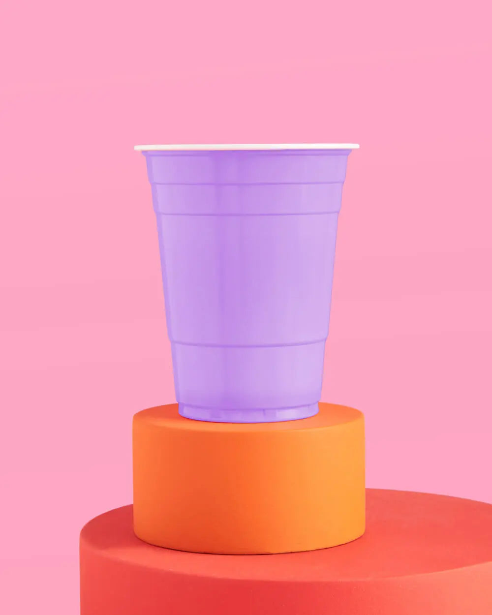 Lavender Haze Cups - 50 matte 16 oz cups xo, Fetti