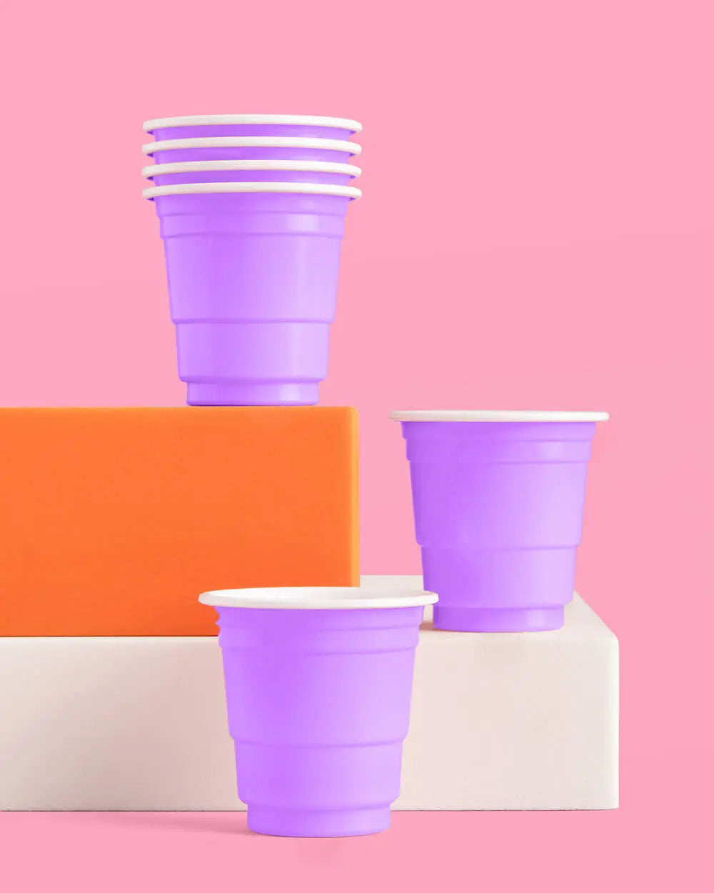 Lavender Haze Shot Glasses - 50 plastic shot glasses xo, Fetti
