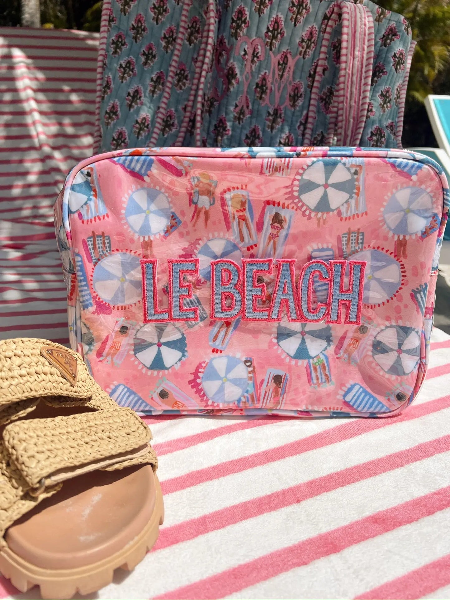 Le Beach - Pink Beach Clear Coat XL Bag KenzKustomz