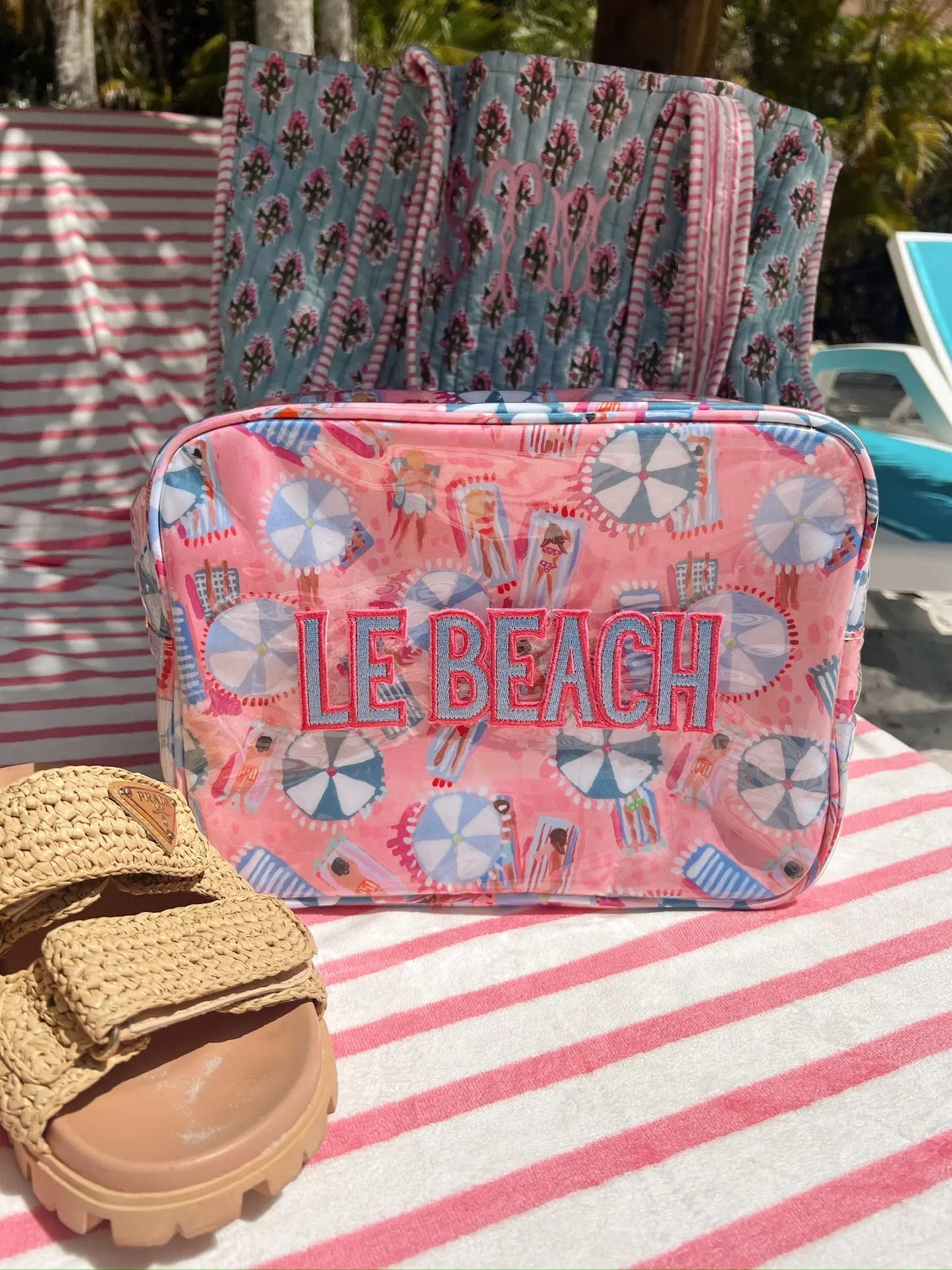 Le Beach - Pink Beach Clear Coat XL Bag KenzKustomz