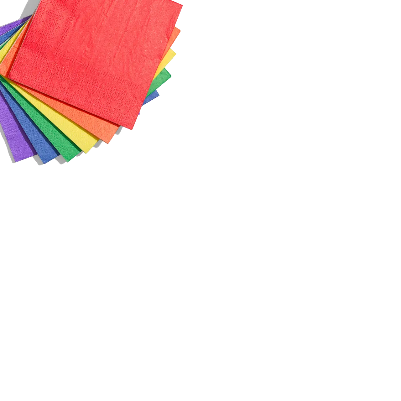 Make It Rainbow Cocktail Napkins (25 per pack) Coterie