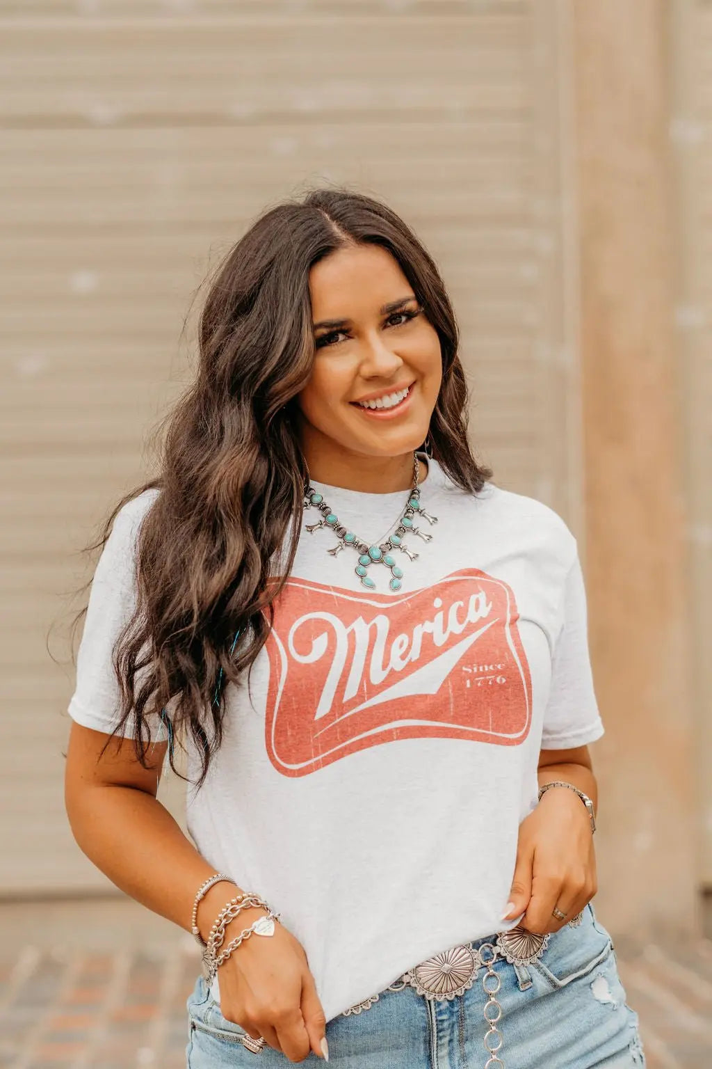 Merica Red Logo Graphic Tee Wild Junkie