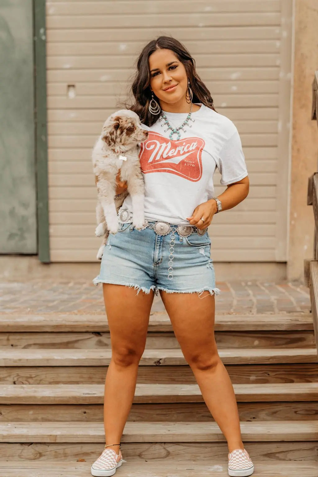 Merica Red Logo Graphic Tee Wild Junkie