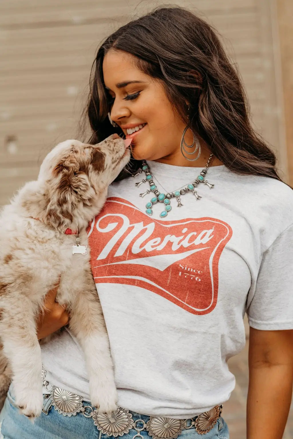 Merica Red Logo Graphic Tee Wild Junkie