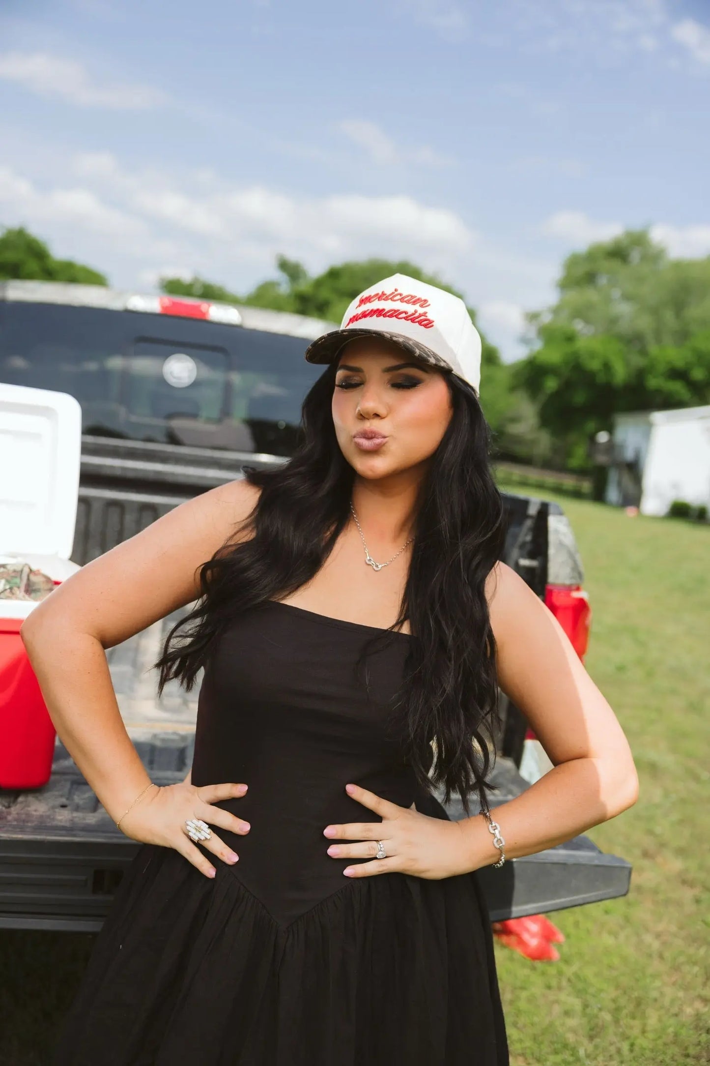 'Merican Mamacita - Leopard Vintage Trucker Hat KenzKustomz