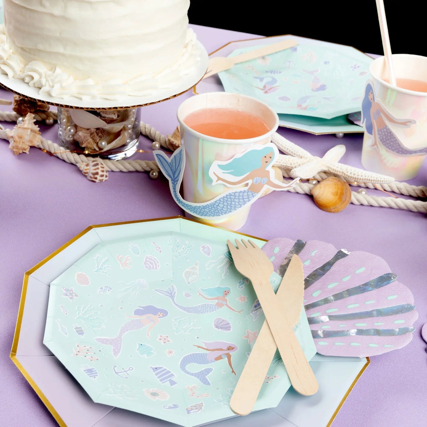 Mermaid Small Plates (10 per pack) Coterie